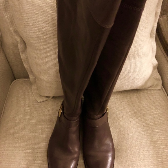 Coach leather boots size 6 - Picture 1 of 8